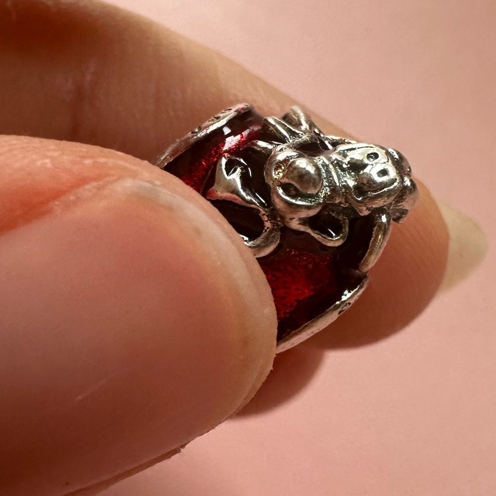 NWOT Pandora x Disney Mulan Mushu Silver Charm 798632C01 - Picture 15 of 15